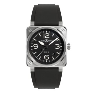 BR03A-BL-ST/SRB ブラックスチール Bell & Ross ベル&ロス インストゥルメント NEW BR03