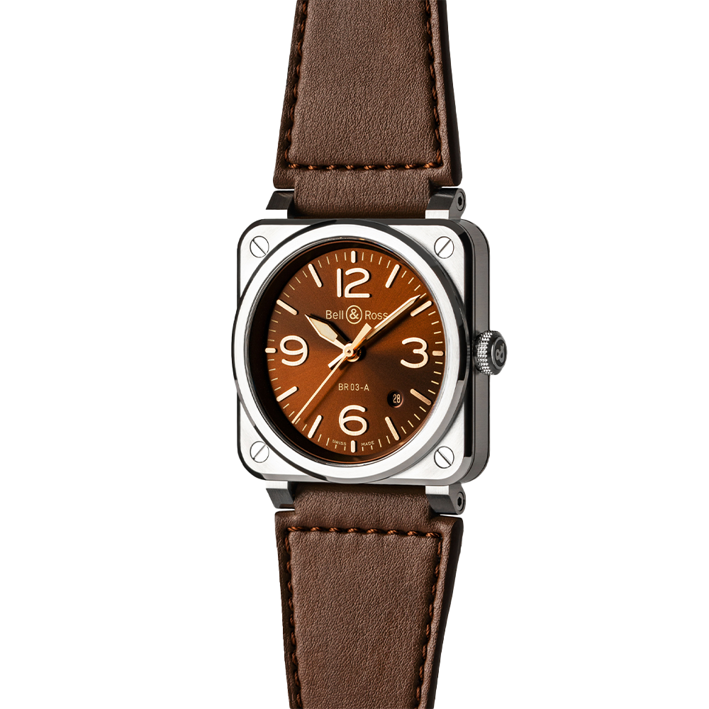 BR03A-GH-ST/SCA ゴールデンヘリテージ Bell & Ross ベル&ロス インストゥルメント NEW BR03