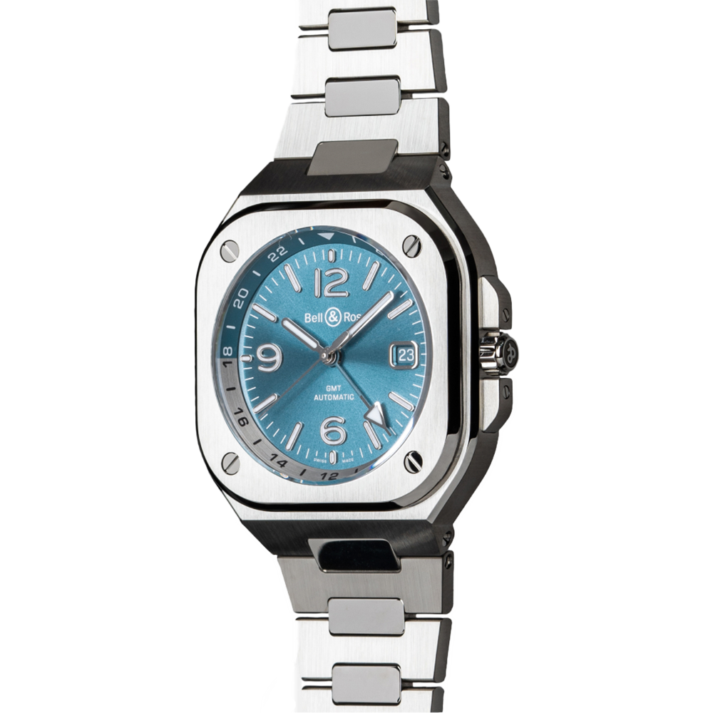 BR05G-PB-ST/SST スカイブルー Bell & Ross ベル&ロス インストゥルメント BR05 GMT