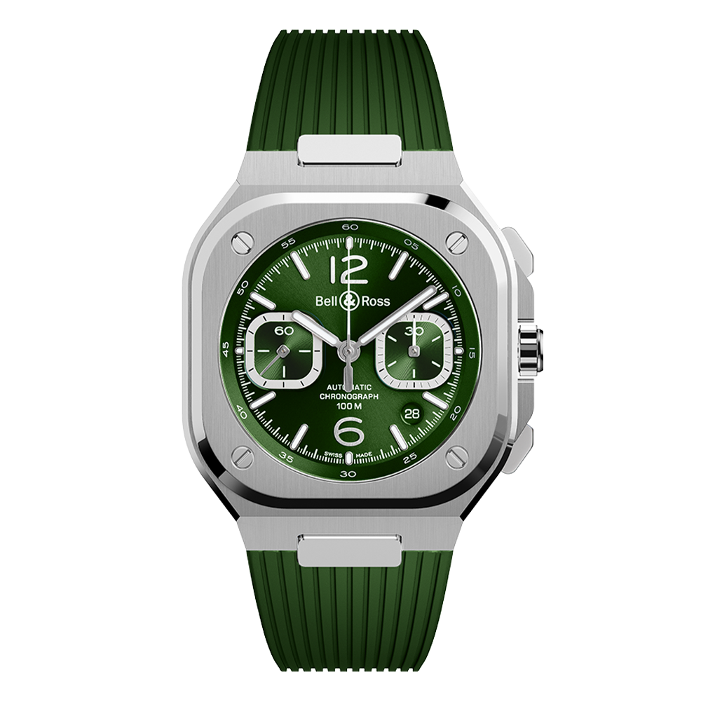 BR05C-GN-ST/SRB グリーンスティール Bell & Ross ベル&ロス インストゥルメンツ BR05 クロノ