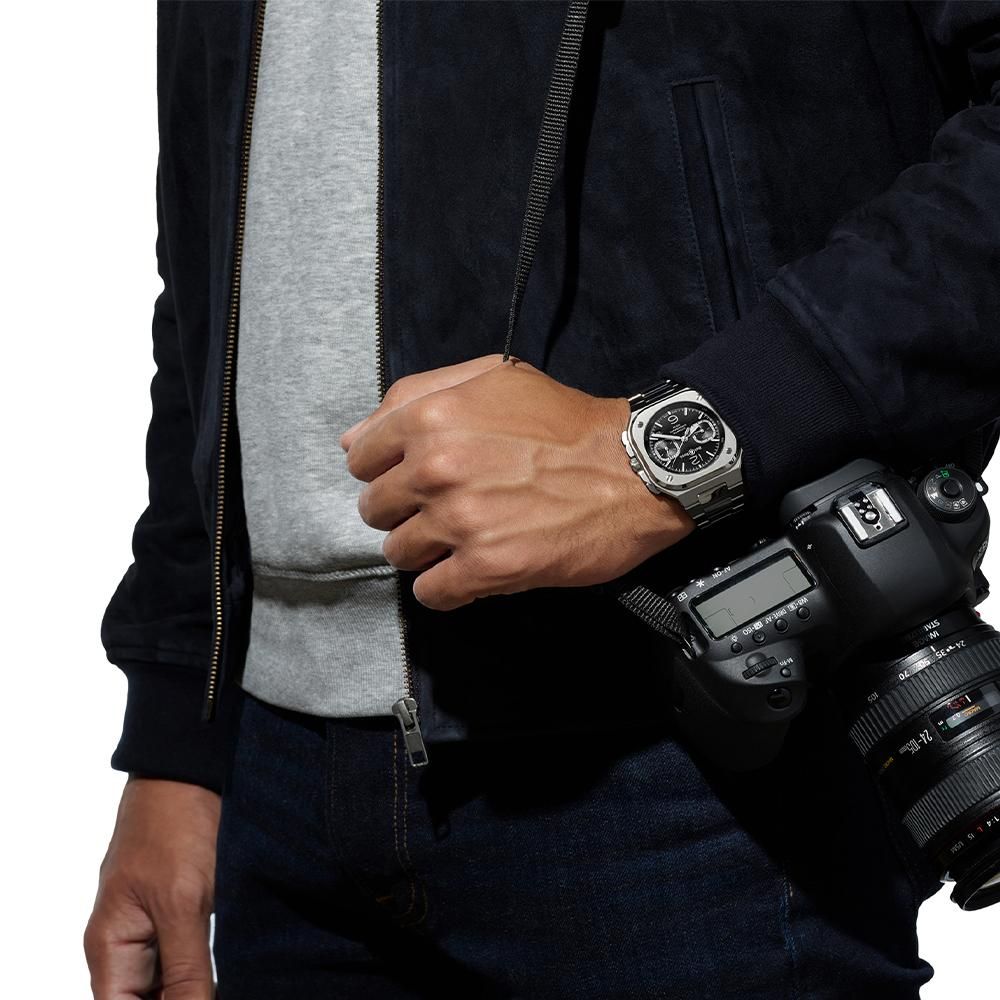 BR05C-BLC-ST/SST ブラックスティール Bell & Ross ベル&ロス インストゥルメンツ BR05 クロノ