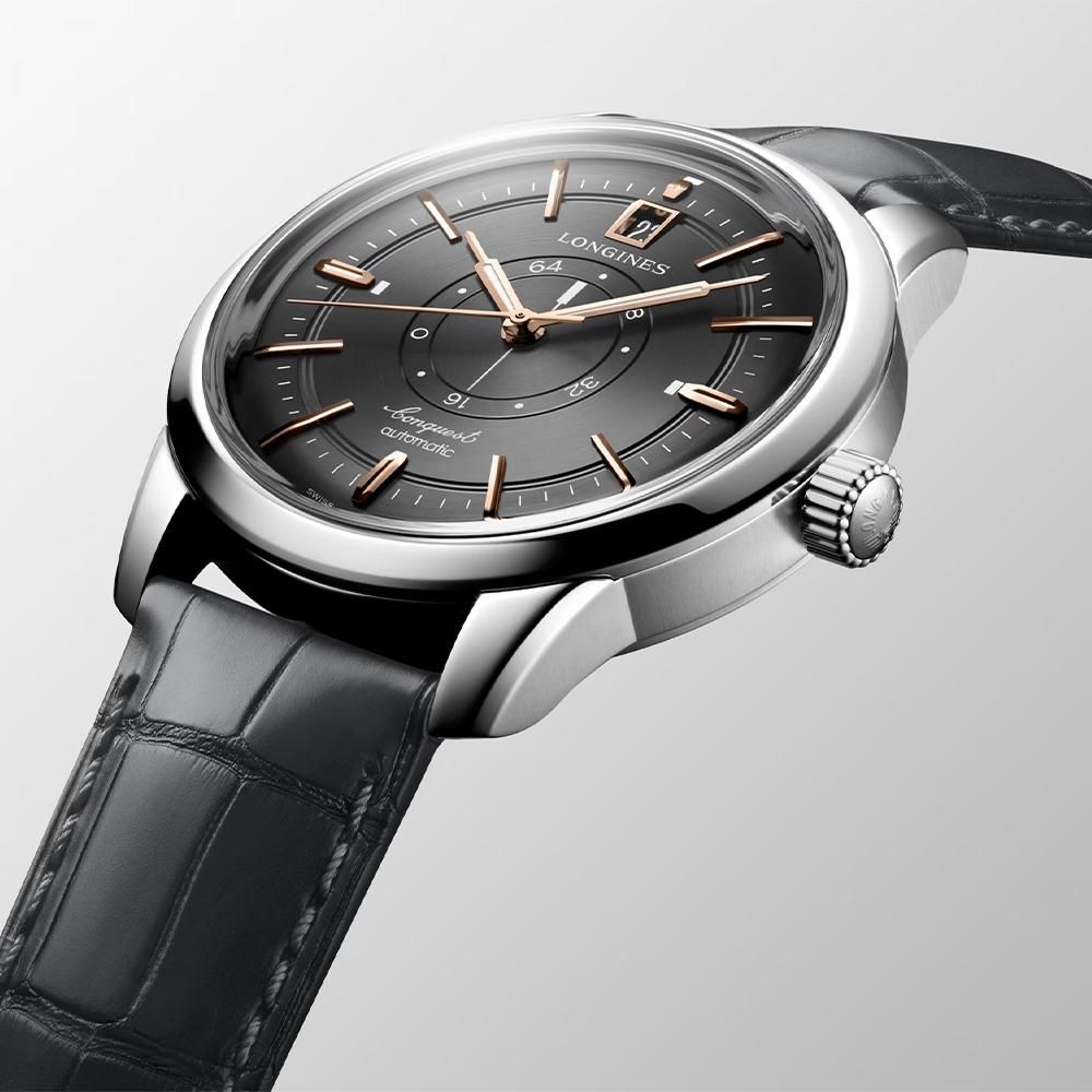 L1.648.4.62.2 LONGINES ロンジン コンクエスト ヘリテージ セントラルパワーリザーブ 38mm