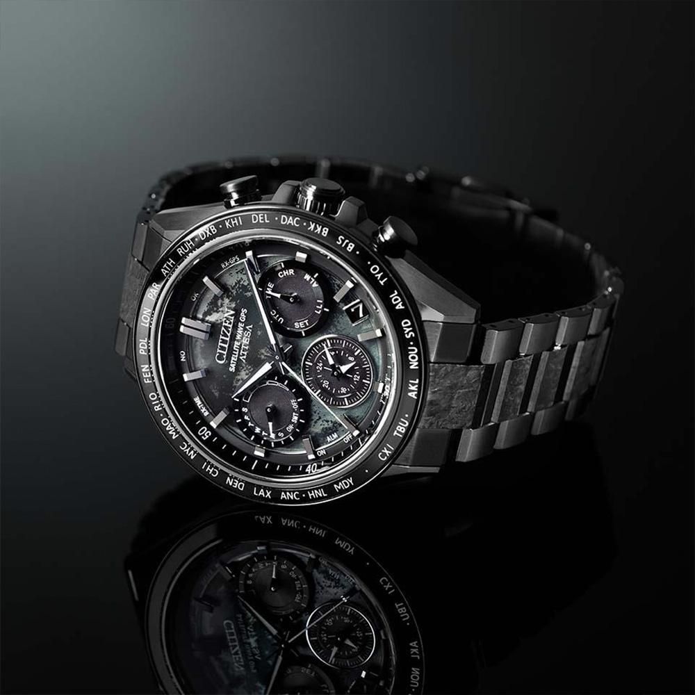 【世界限定1,900本】 CC4065-61Y CITIZEN シチズン アテッサ ACT Line
ブラックチタンシリーズ HAKUTO-Rコラボレーションモデル
