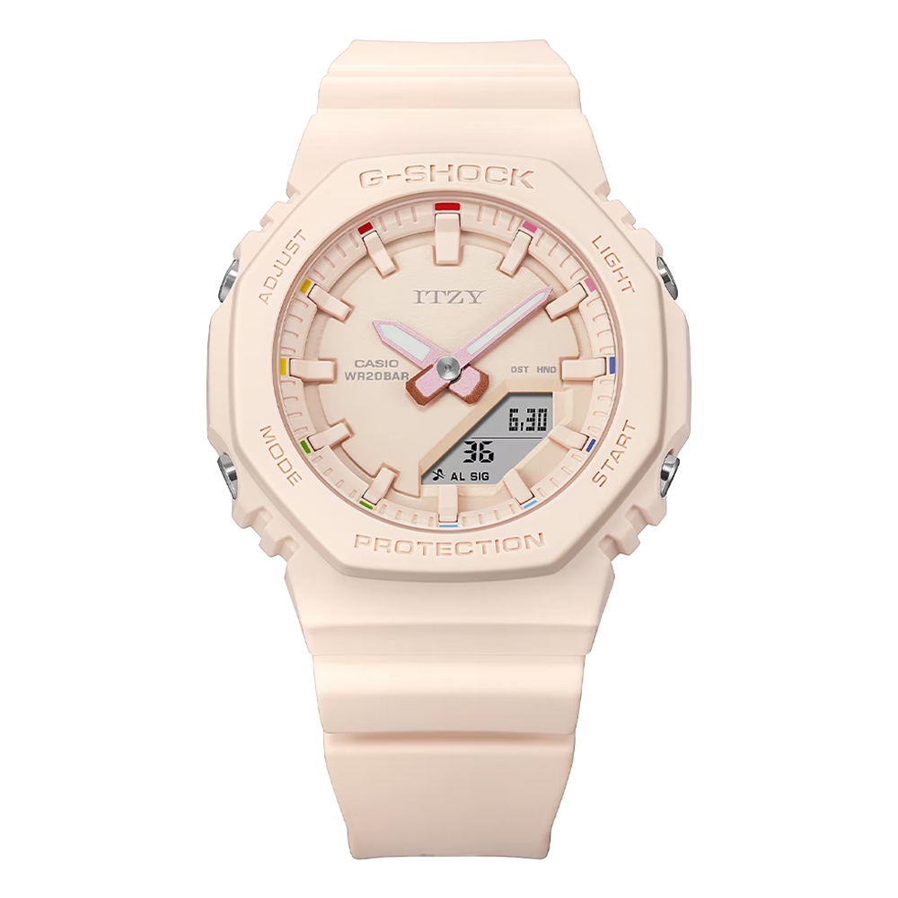 CASIO◇クォーツ腕時計・Baby-G/デジアナ/ラバー/WHT/WHT/SS