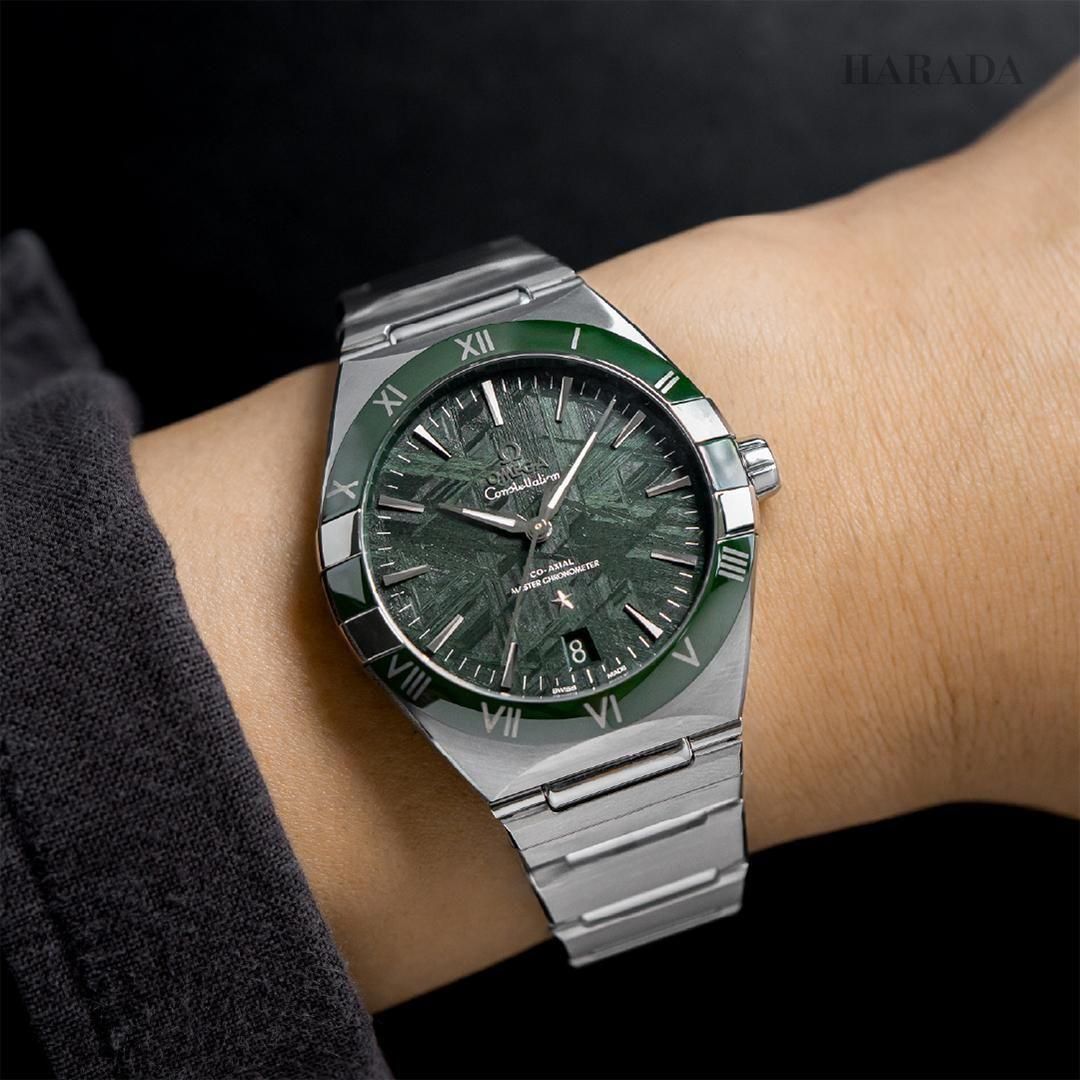 レア　高品質　天眼模様　オーラライト 約13.2mm 131.30.41.21.99.002 オメガ コンステレーション ｜ 高級腕時計