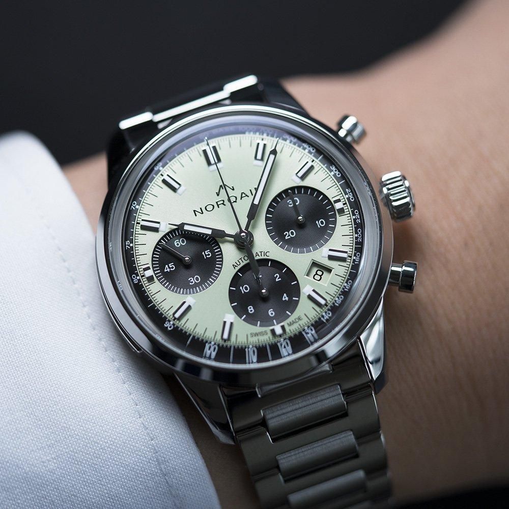  N2201S22C/MT221/201SG NORQAIN ノルケイン フリーダム60クロノ 40MM ピスタチオ