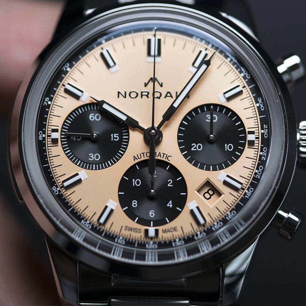  【世界限定300本】 N2201S22LC/F221/201SG NORQAIN ノルケイン フリーダム60クロノ 40MM ピーチ