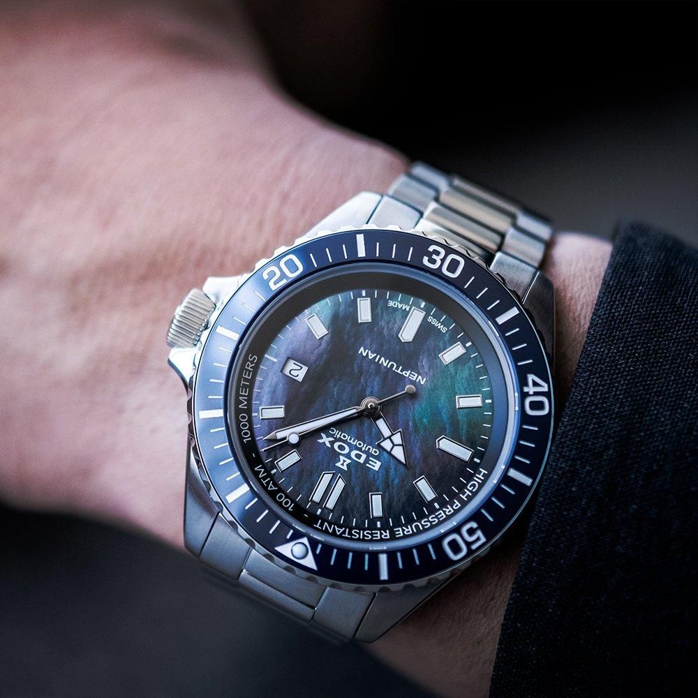  【日本限定】 80120-3BUM-NANNGM2 EDOX エドックス ネプチュニアン オートマティック ジャパンリミテッドエディション