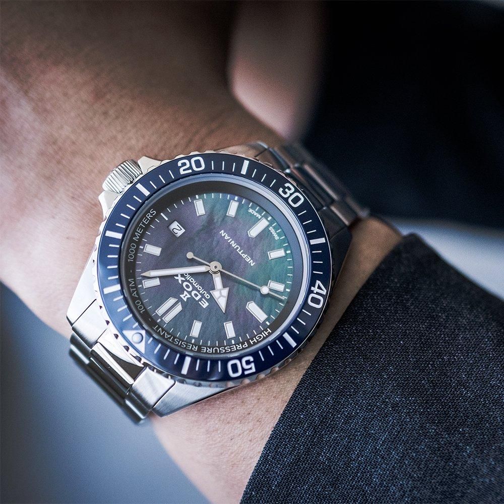  【日本限定】 80120-3BUM-NANNGM2 EDOX エドックス ネプチュニアン オートマティック ジャパンリミテッドエディション