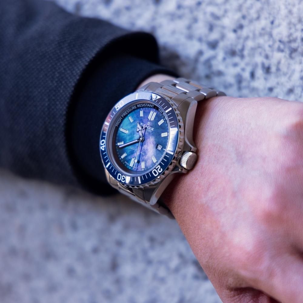  【日本限定】 80120-3BUM-NANNGM2 EDOX エドックス ネプチュニアン オートマティック ジャパンリミテッドエディション