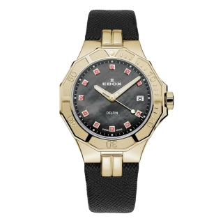 53020-37JC-NANRUD EDOX エドックス デルフィン オリジナル ダイバー デイト レディー