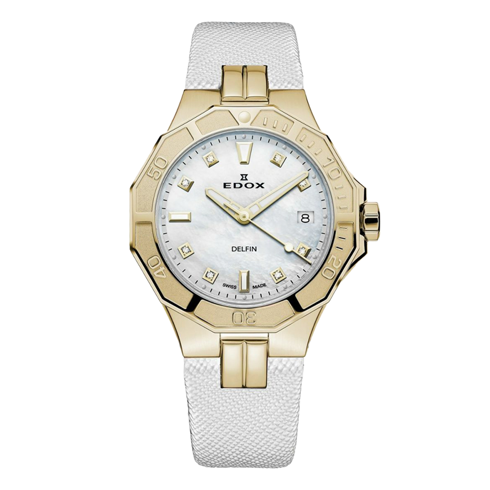 53020-37JC-NADD EDOX エドックス デルフィン オリジナル ダイバー デイト レディー