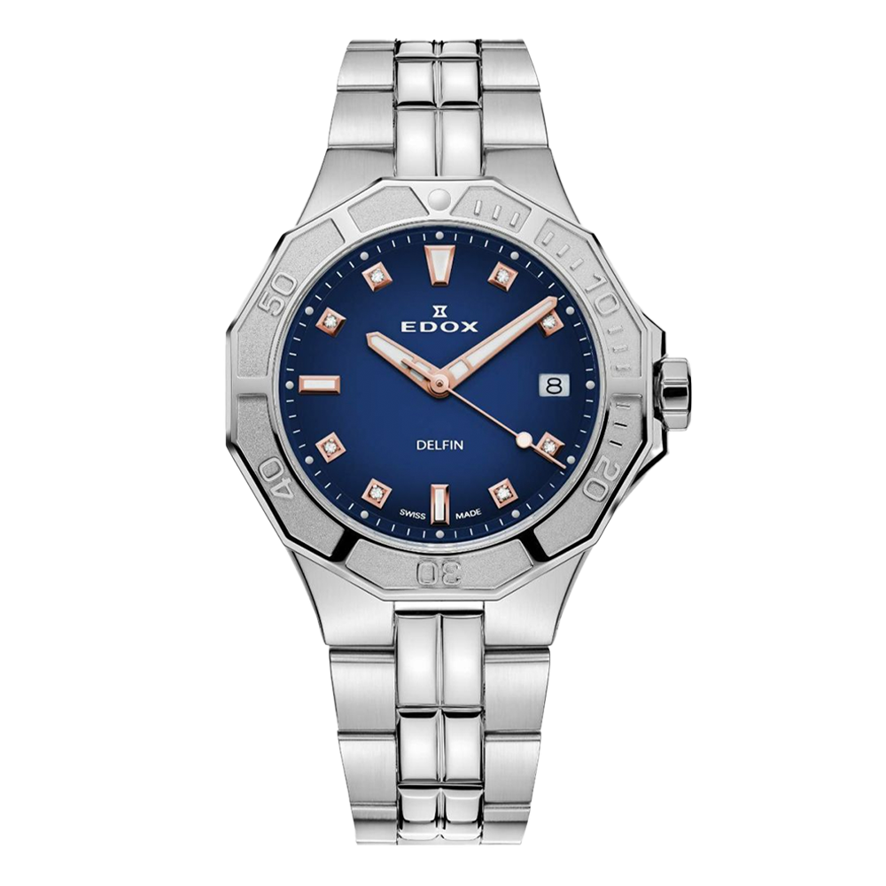 53020-3M-BUDDR EDOX エドックス デルフィン オリジナル ダイバー デイト レディー スペシャルエディション