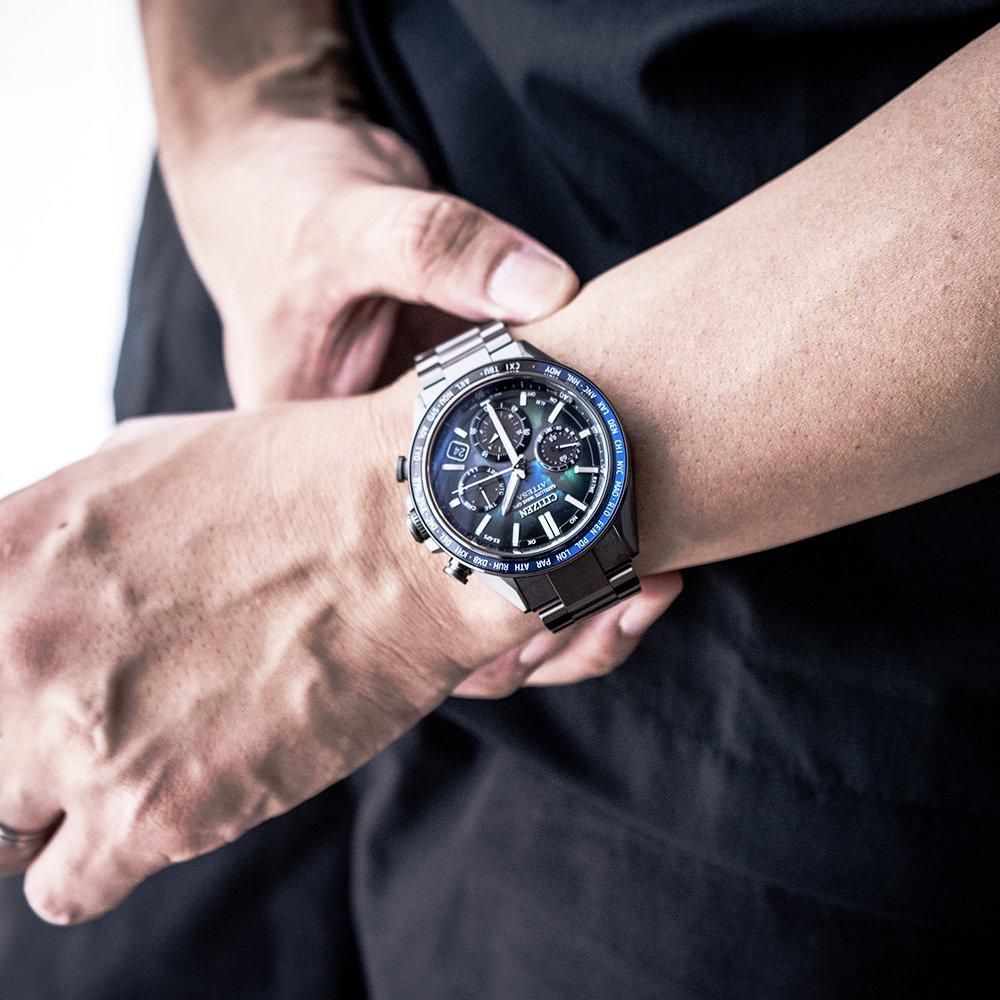  【世界限定1,900本】 CC4057-60E CITIZEN シチズン アテッサ ACT Line ブラックチタンシリーズ LAYERS of TIME