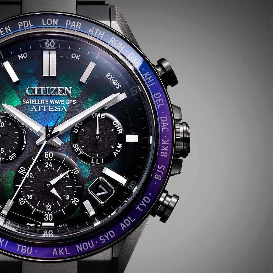  【世界限定1,900本】 CC4057-60E CITIZEN シチズン アテッサ ACT Line ブラックチタンシリーズ LAYERS of TIME