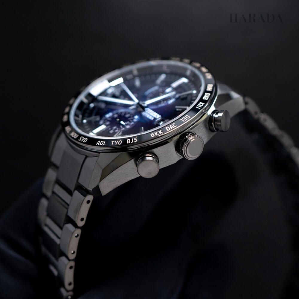  【世界限定2,100本】 AT8286-65E CITIZEN シチズン アテッサ ACT Line ブラックチタンシリーズ LAYERS of TIME
