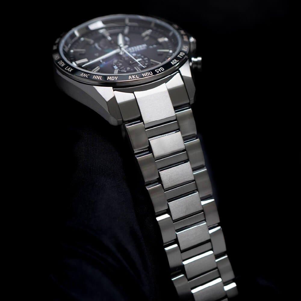  【世界限定2,100本】 AT8286-65E CITIZEN シチズン アテッサ ACT Line ブラックチタンシリーズ LAYERS of TIME