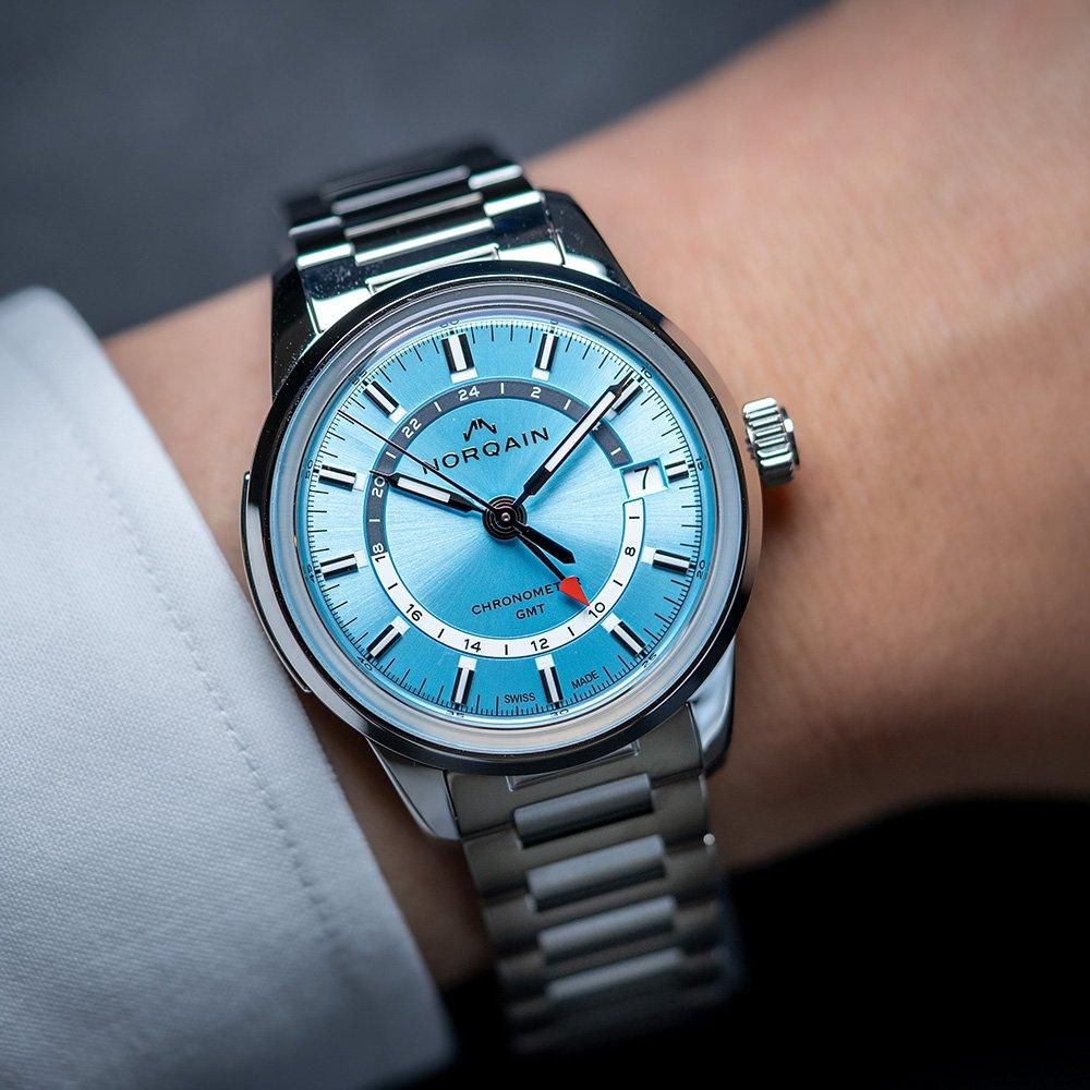  NN2100SG/IA211/201SG NORQAIN ノルケイン フリーダム60 GMT ICE BLUE 40MM
