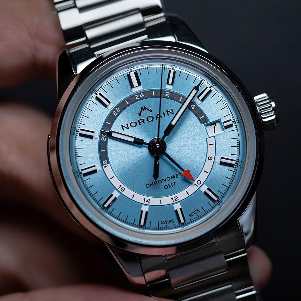  NN2100SG/IA211/201SG NORQAIN ノルケイン フリーダム60 GMT ICE BLUE 40MM