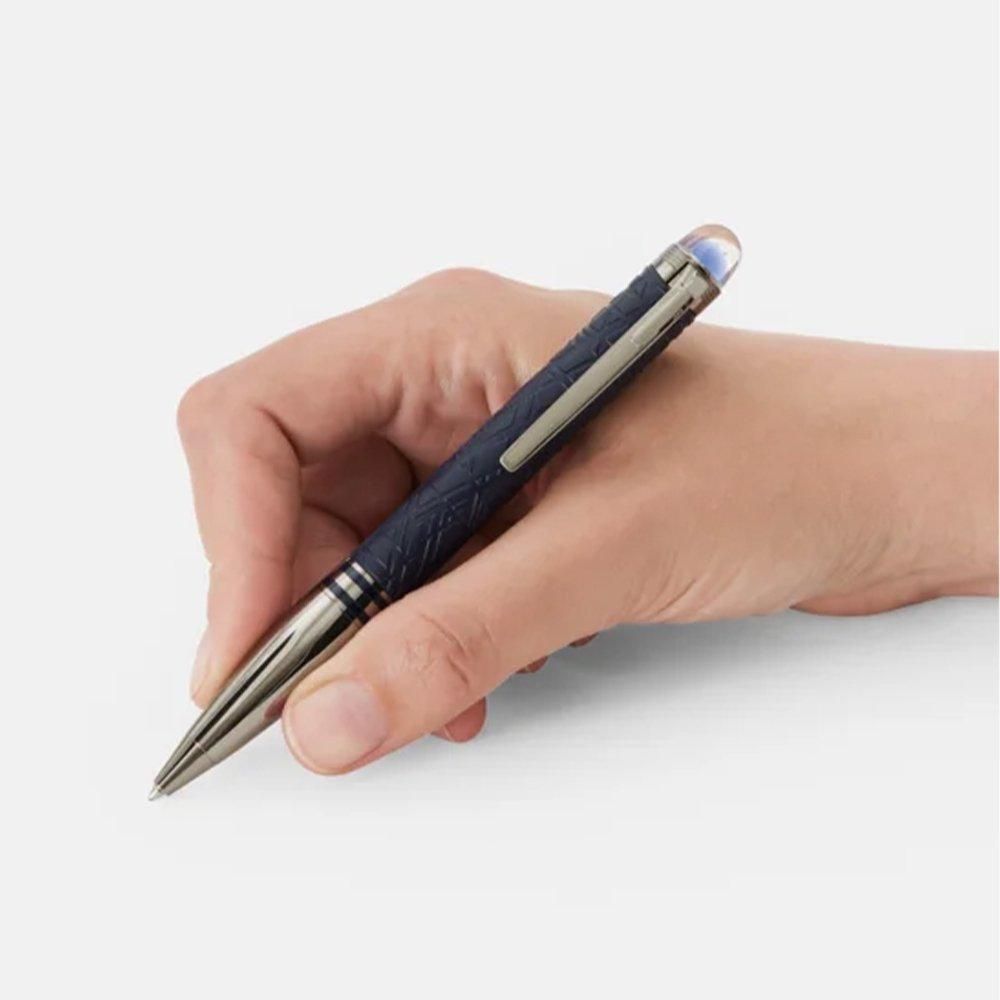 MB130217 MONTBLANC モンブラン スターウォーカー スペースブルー ドゥエ ボールペン