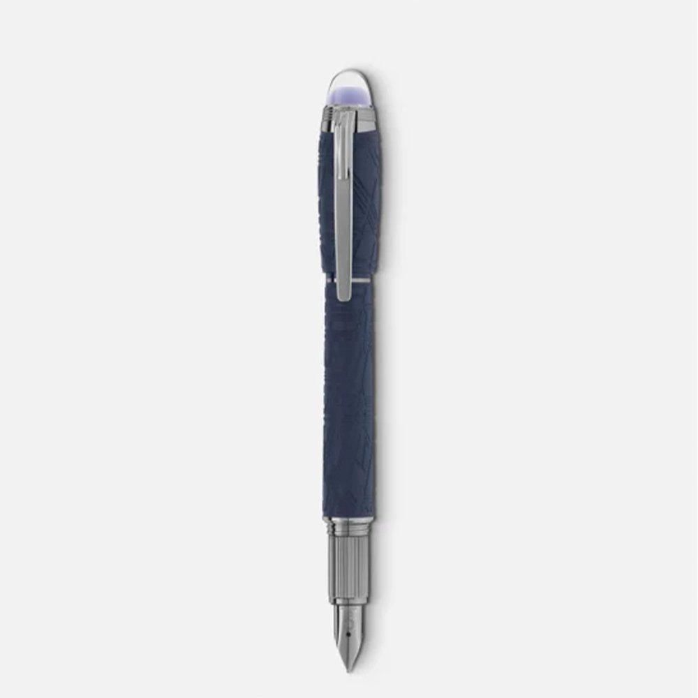 MB130211 MONTBLANC モンブラン スターウォーカー スペースブルー レジン 万年筆