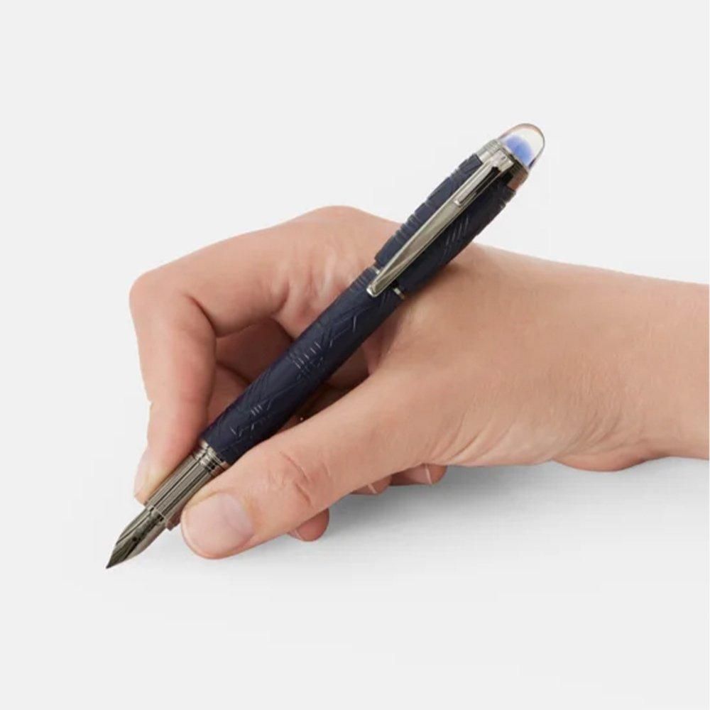 MB130211 MONTBLANC モンブラン スターウォーカー スペースブルー レジン 万年筆