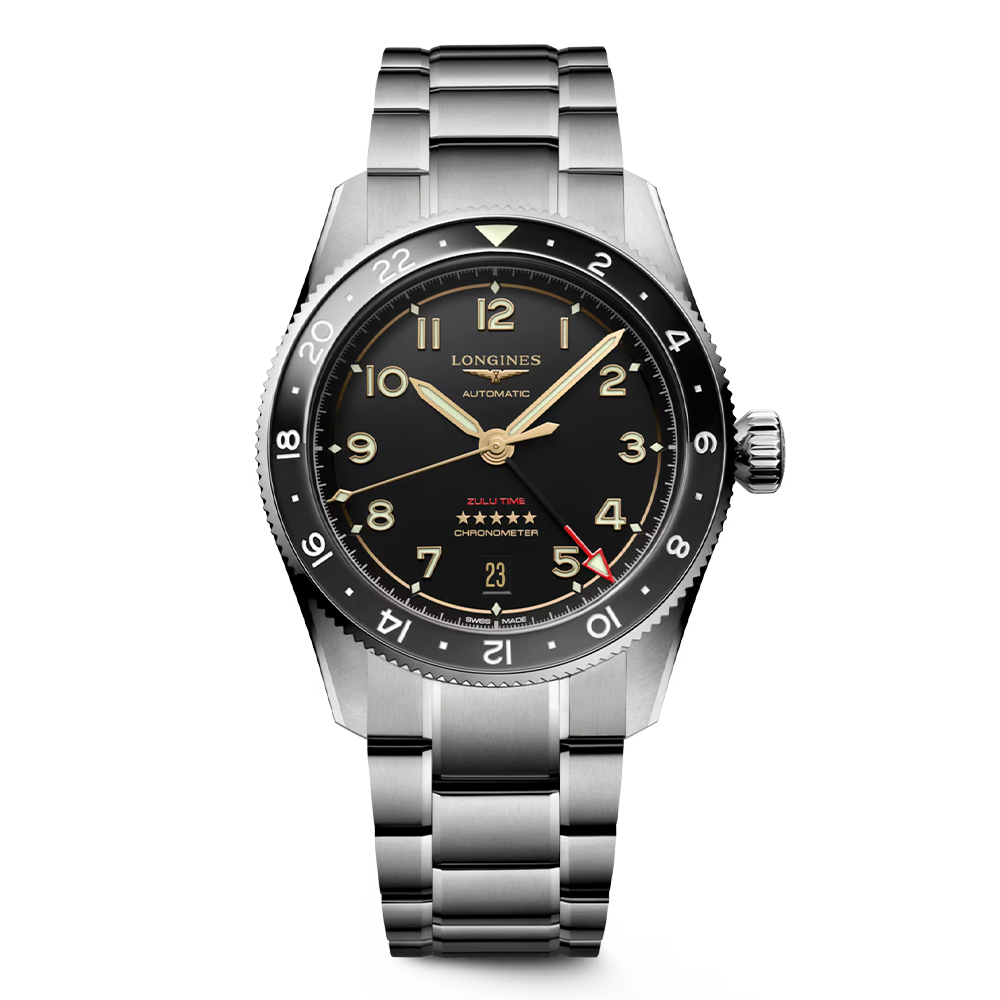 L3.802.1.53.6 LONGINES ロンジン スピリット Zulu Time チタニウム 39mm