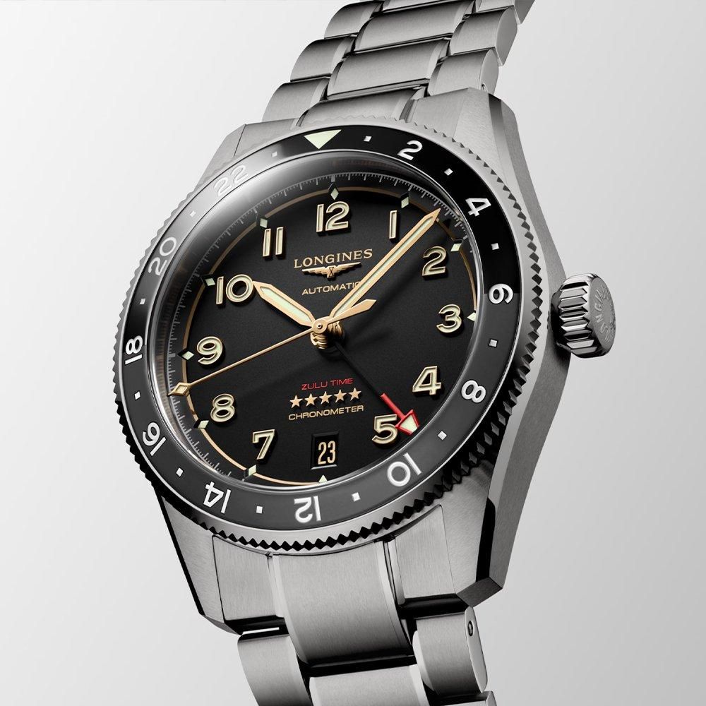 L3.802.1.53.6 LONGINES ロンジン スピリット Zulu Time チタニウム 39mm