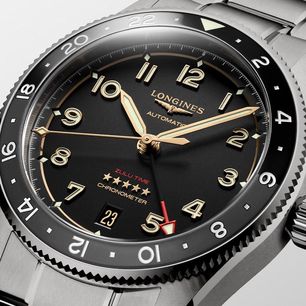 L3.802.1.53.6 LONGINES ロンジン スピリット Zulu Time チタニウム 39mm