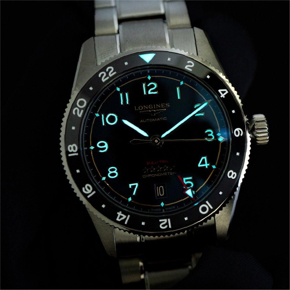 L3.802.1.53.6 LONGINES ロンジン スピリット Zulu Time チタニウム 39mm