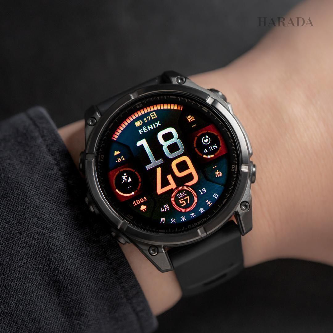  010-02904-27 47mm GARMIN ガーミン フェニックス8 サファイア アモレッド