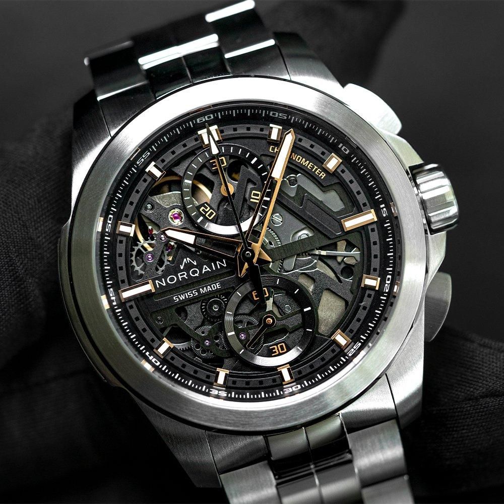 NN3200SC/B323/102SKC NORQAIN ノルケイン インディペンデンス スケルトン クロノ 42MM
