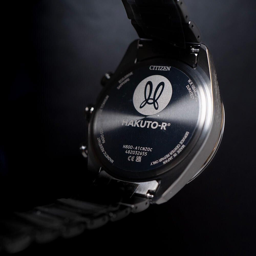  【世界限定2,900本】 AT8287-62E CITIZEN シチズン アテッサ ACT Line
ブラックチタンシリーズ HAKUTO-Rコラボレーションモデル