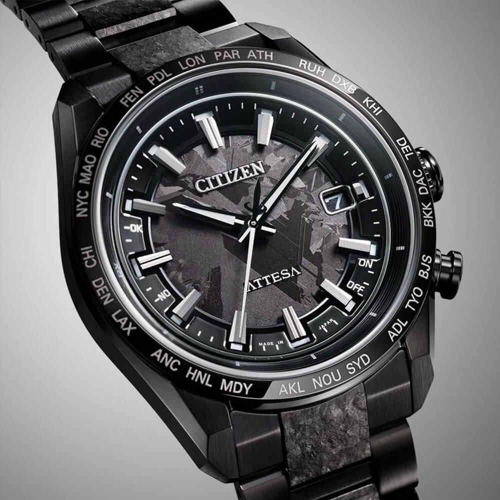  【世界限定1,900本】 CB0285-63E CITIZEN シチズン アテッサ ACT Line
ブラックチタンシリーズ HAKUTO-Rコラボレーションモデル