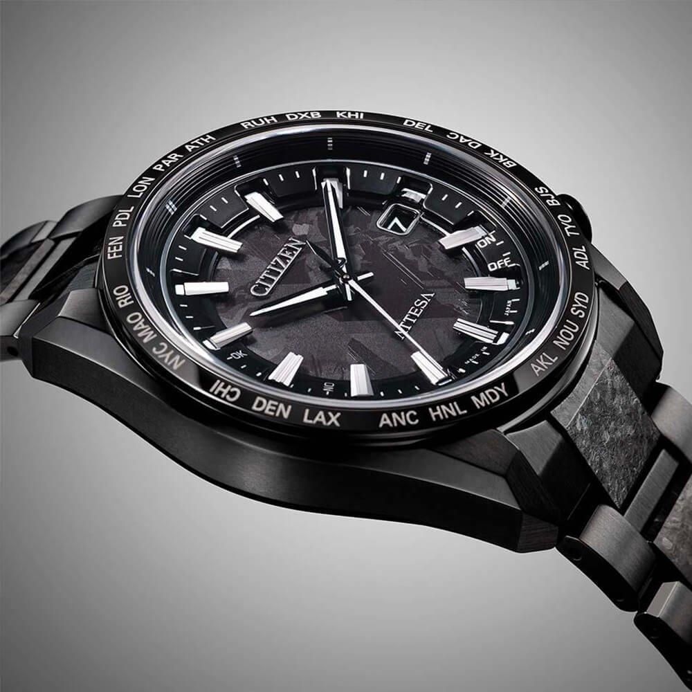  【世界限定1,900本】 CB0285-63E CITIZEN シチズン アテッサ ACT Line
ブラックチタンシリーズ HAKUTO-Rコラボレーションモデル