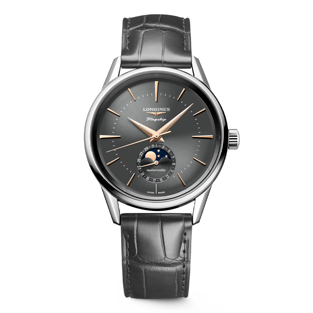 L4.815.4.52.2 LONGINES ロンジン フラッグシップ ヘリテージ ムーンフェイズ 38.5mm