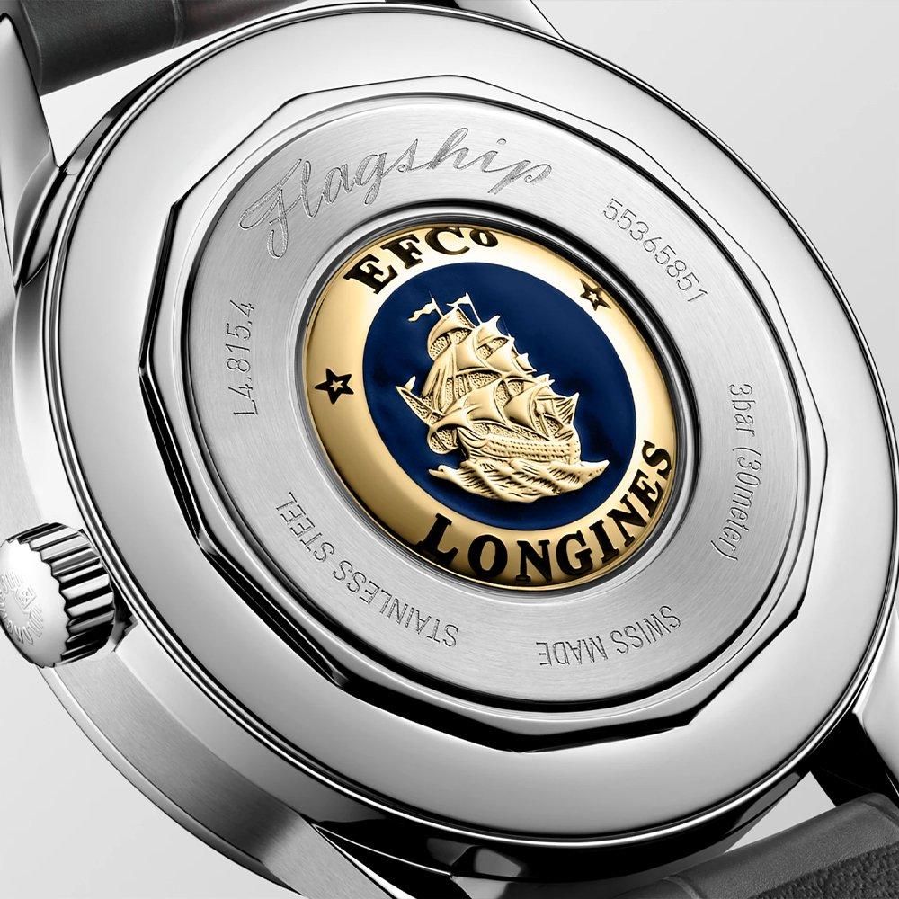 極美品　LONGINES ロンジン フラッグシップヘリテージムーンフェイズ L4.815.4.52.2 ロンジン フラッグシップ ヘリテージ ムーン