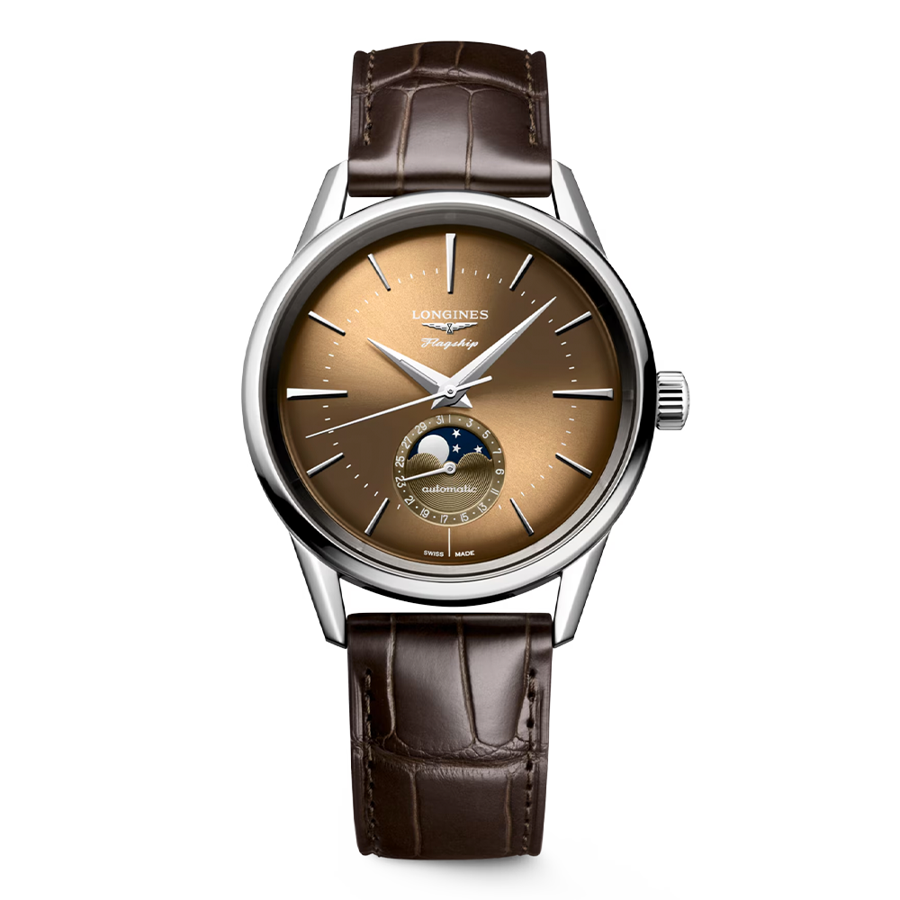 L4.815.4.62.2 LONGINES ロンジン フラッグシップ ヘリテージ ムーンフェイズ 38.5mm