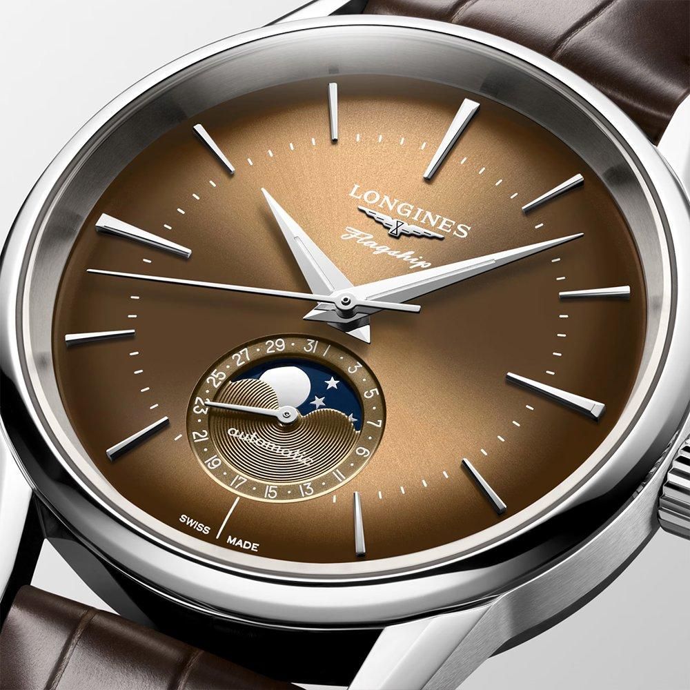 L4.815.4.62.2 LONGINES ロンジン フラッグシップ ヘリテージ ムーンフェイズ 38.5mm