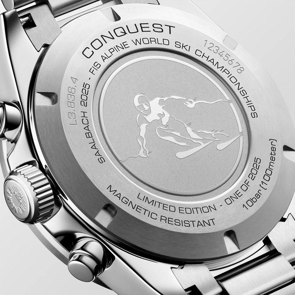  【世界限定2,025本】 L3.836.4.52.9 LONGINES ロンジン コンクエスト クロノ 42mm スキーエディション