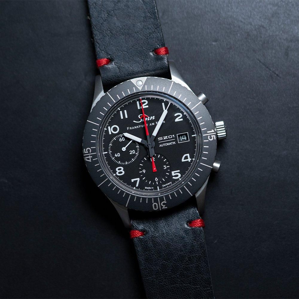  156.1 Sinn ジン インストゥルメントクロノグラフ カウレザー仕様