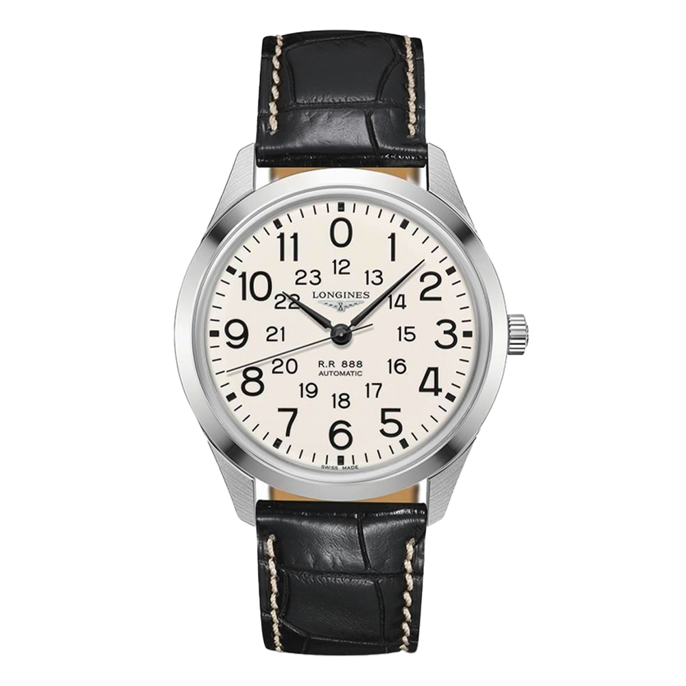  L2.803.4.23.0 LONGINES ロンジン ヘリテージ レイルロード 40mm