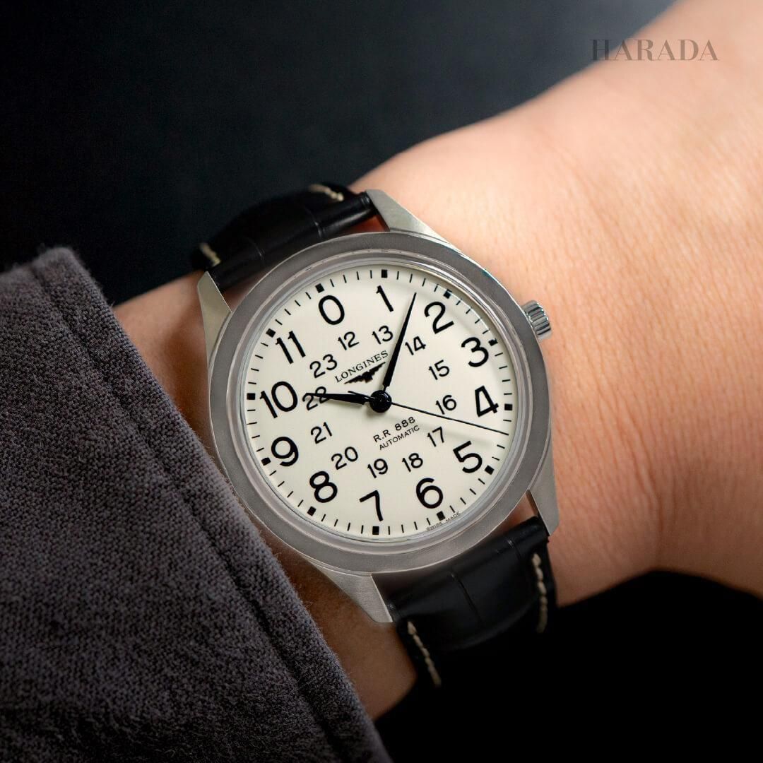  L2.803.4.23.0 LONGINES ロンジン ヘリテージ レイルロード 40mm