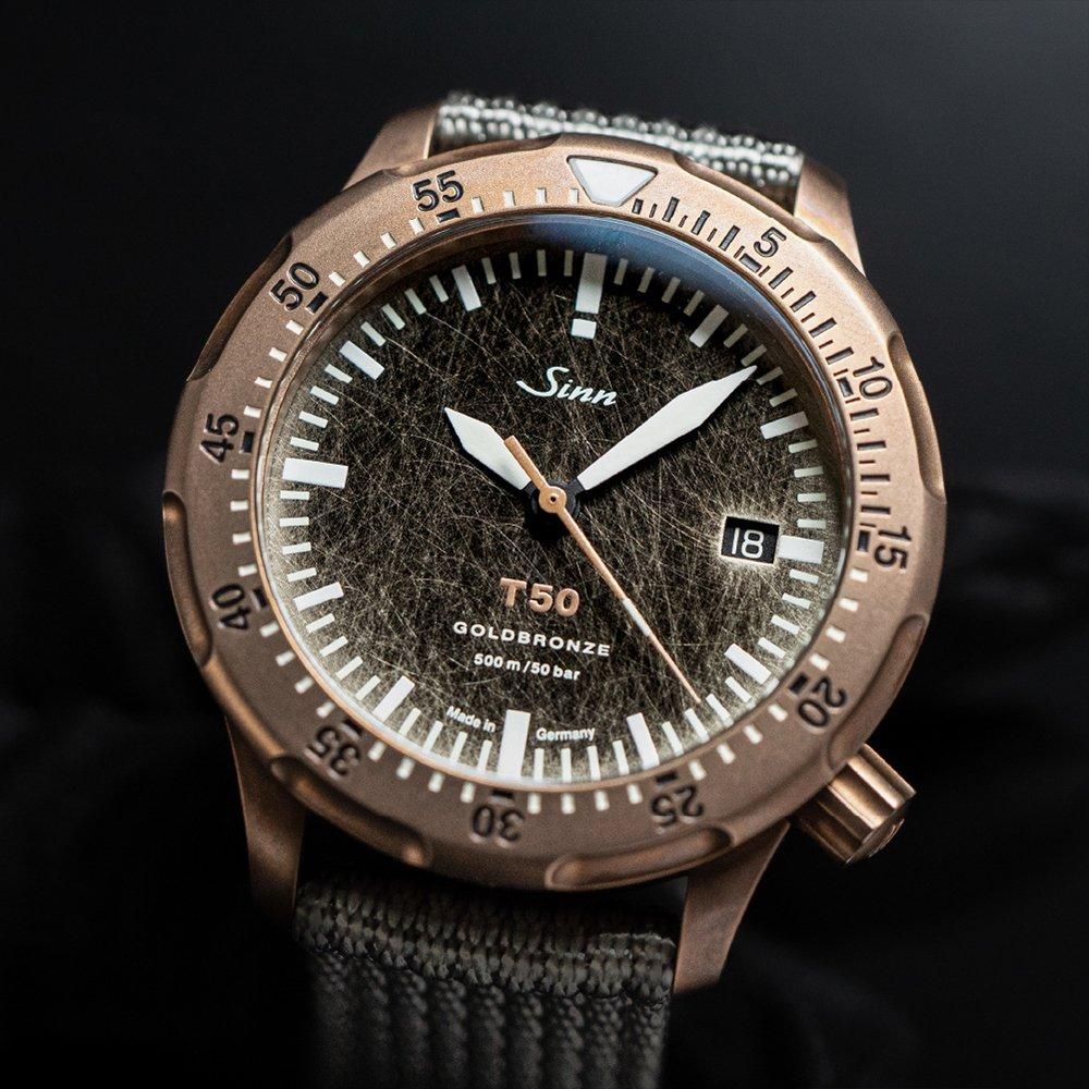 世界限定300本】 T50.GOLDBRONZE ジン ダイバーズウォッチ
