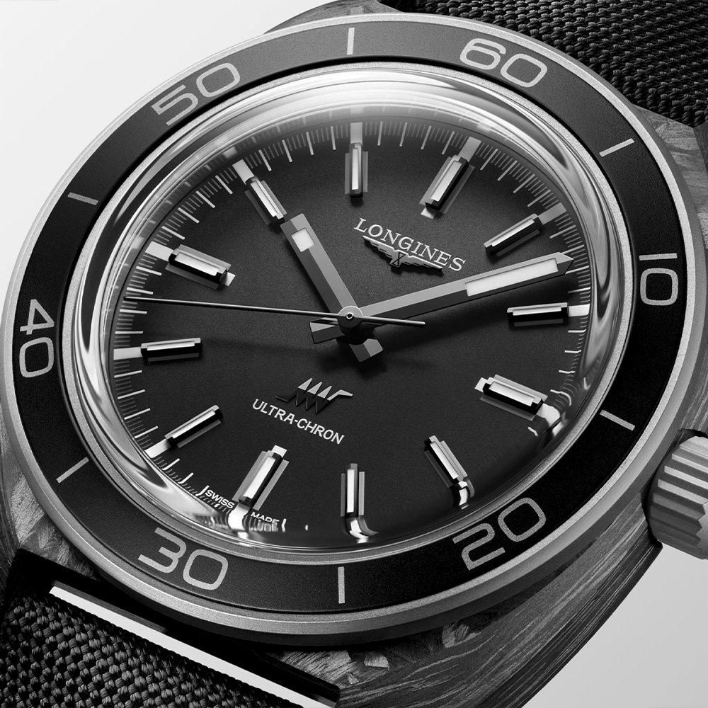  L2.839.4.52.2 LONGINES ロンジン ヘリテージ ウルトラクロン カーボン 43mm 特定店限定モデル