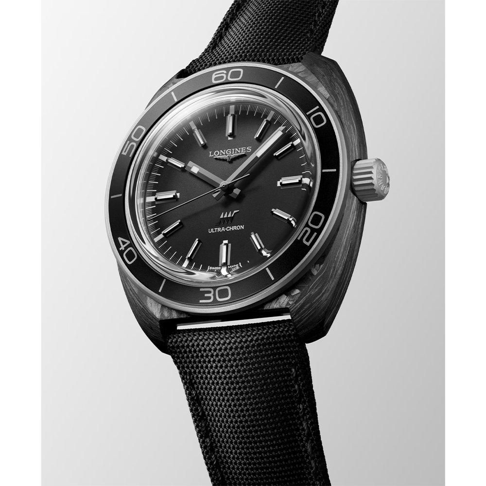  L2.839.4.52.2 LONGINES ロンジン ヘリテージ ウルトラクロン カーボン 43mm 特定店限定モデル