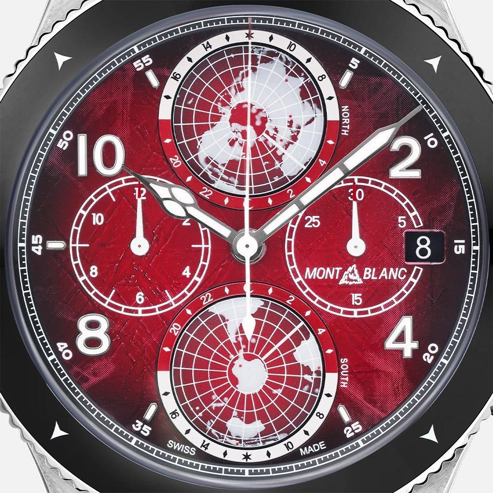 MB132303 MONTBLANC モンブラン 1858 ジオスフェール クロノグラフ ゼロ オキシジェン リミテッドエディション 290