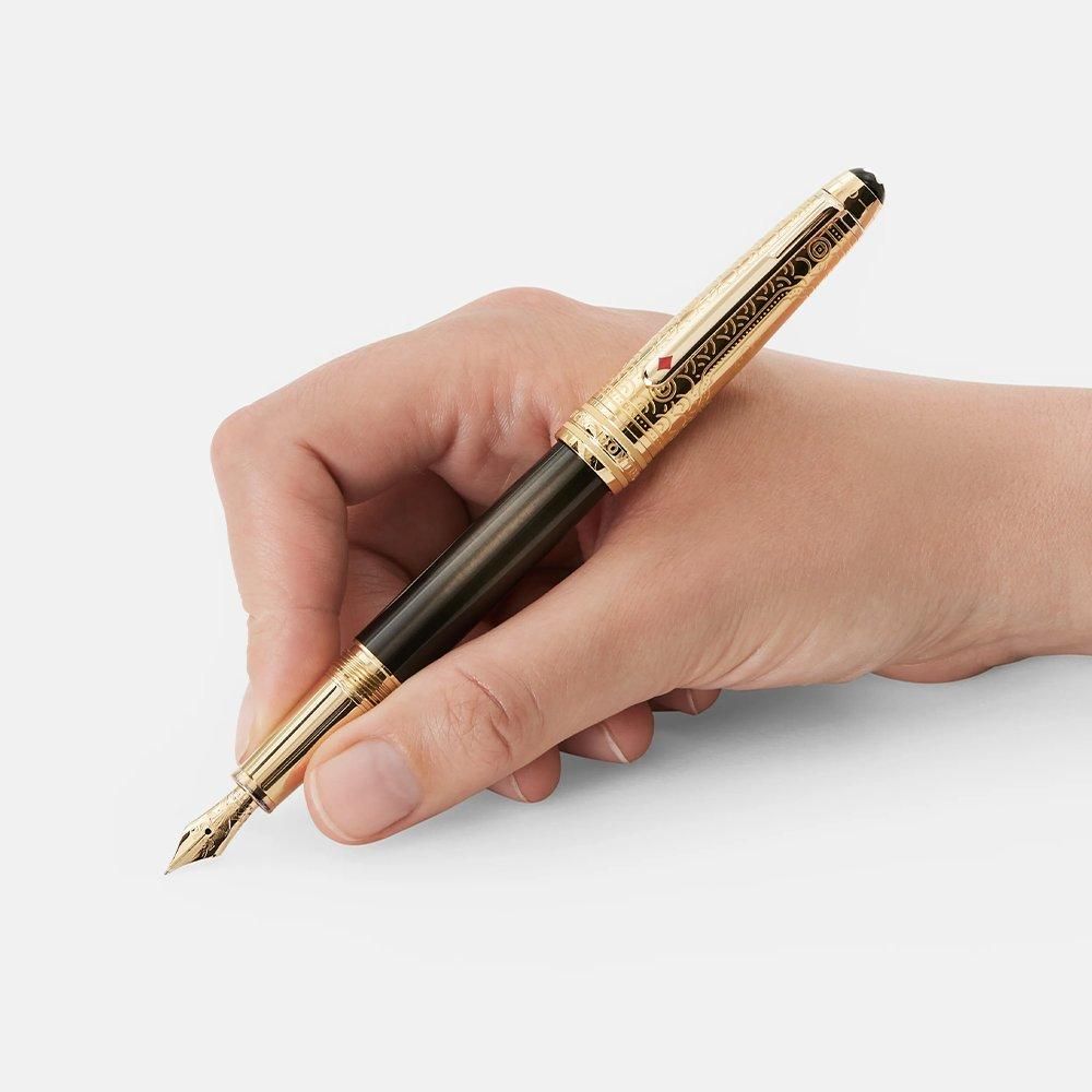 MB128470 MONTBLANC モンブラン マイスターシュテュック アラウンド ザ ワールド イン 80デイズ ドゥエ クラシック 万年筆 F