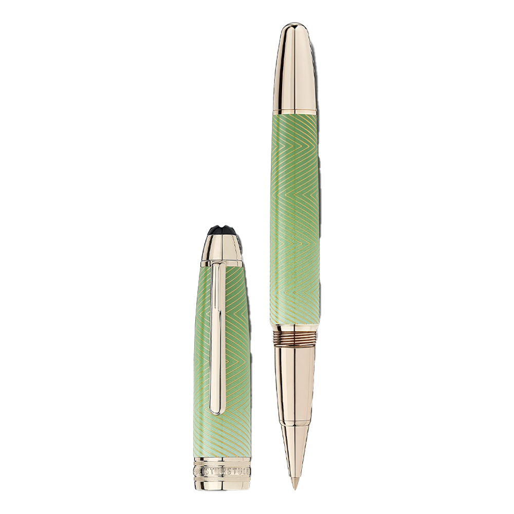 MB129555 MONTBLANC モンブラン マイスターシュテュック カリグラフィー ソリテール セラドン デグラーデ ローラーボール