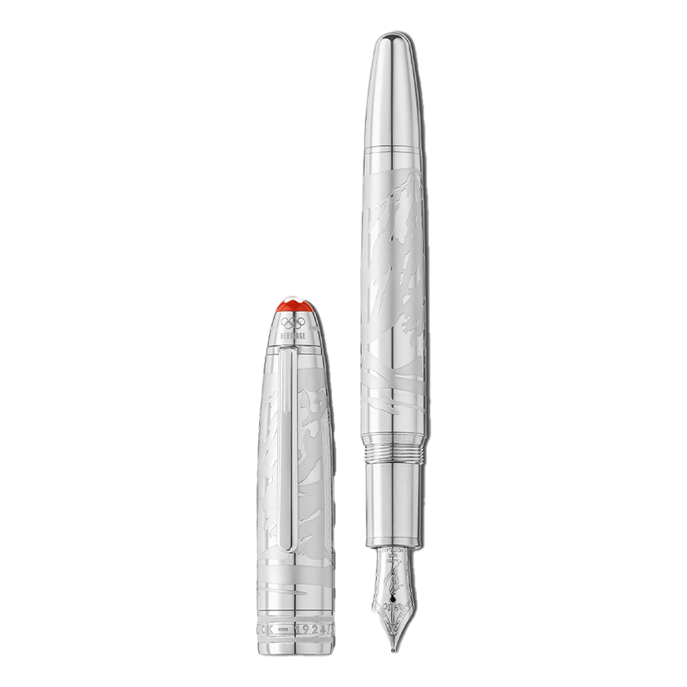 MB131370 MONTBLANC モンブラン マイスターシュテュック x オリンピック ヘリテイジ シャモニー 1924 ソリテール ル・グラン 万年筆 F